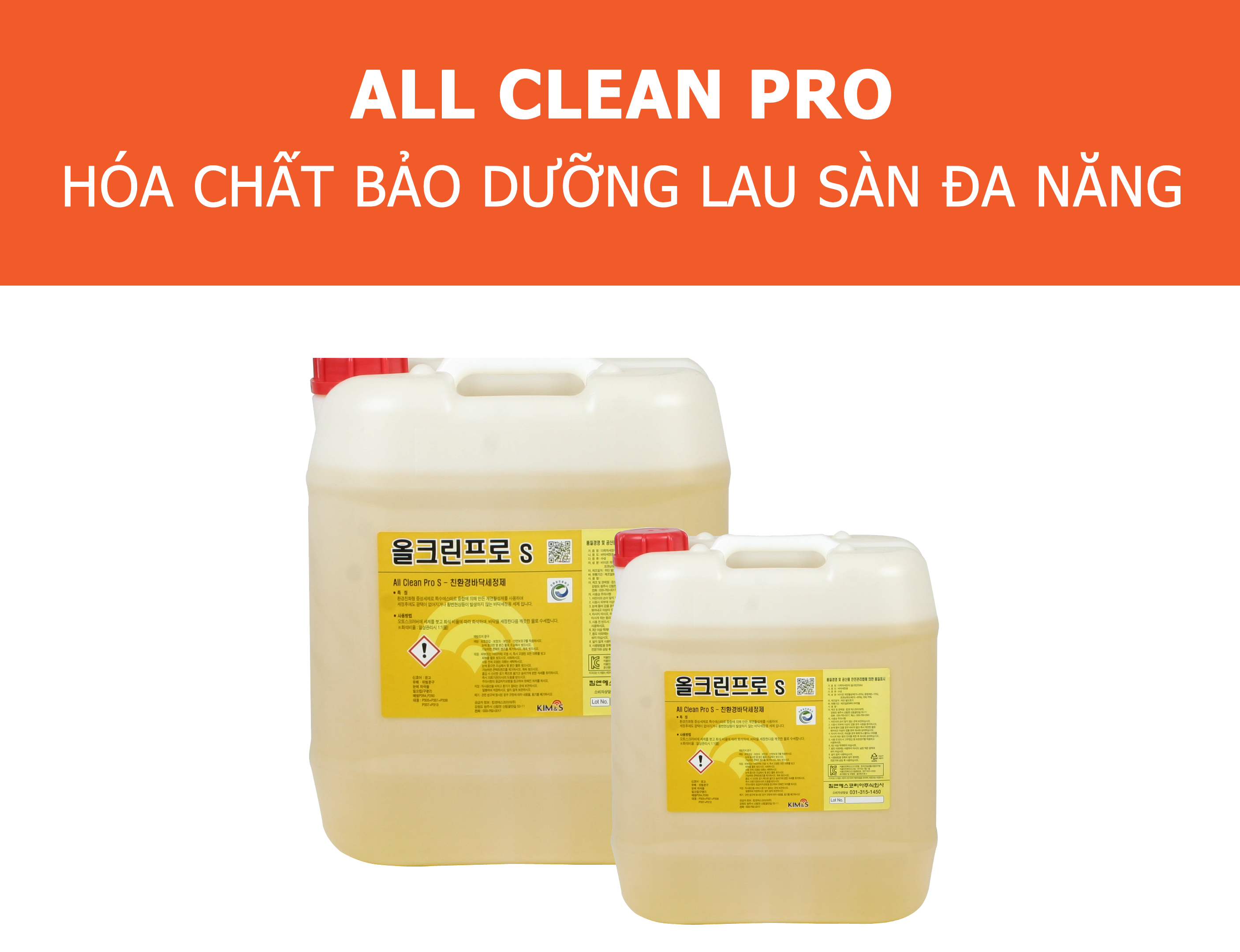 All Clean Pro Hóa chất bảo dưỡng lau sàn đa năng
