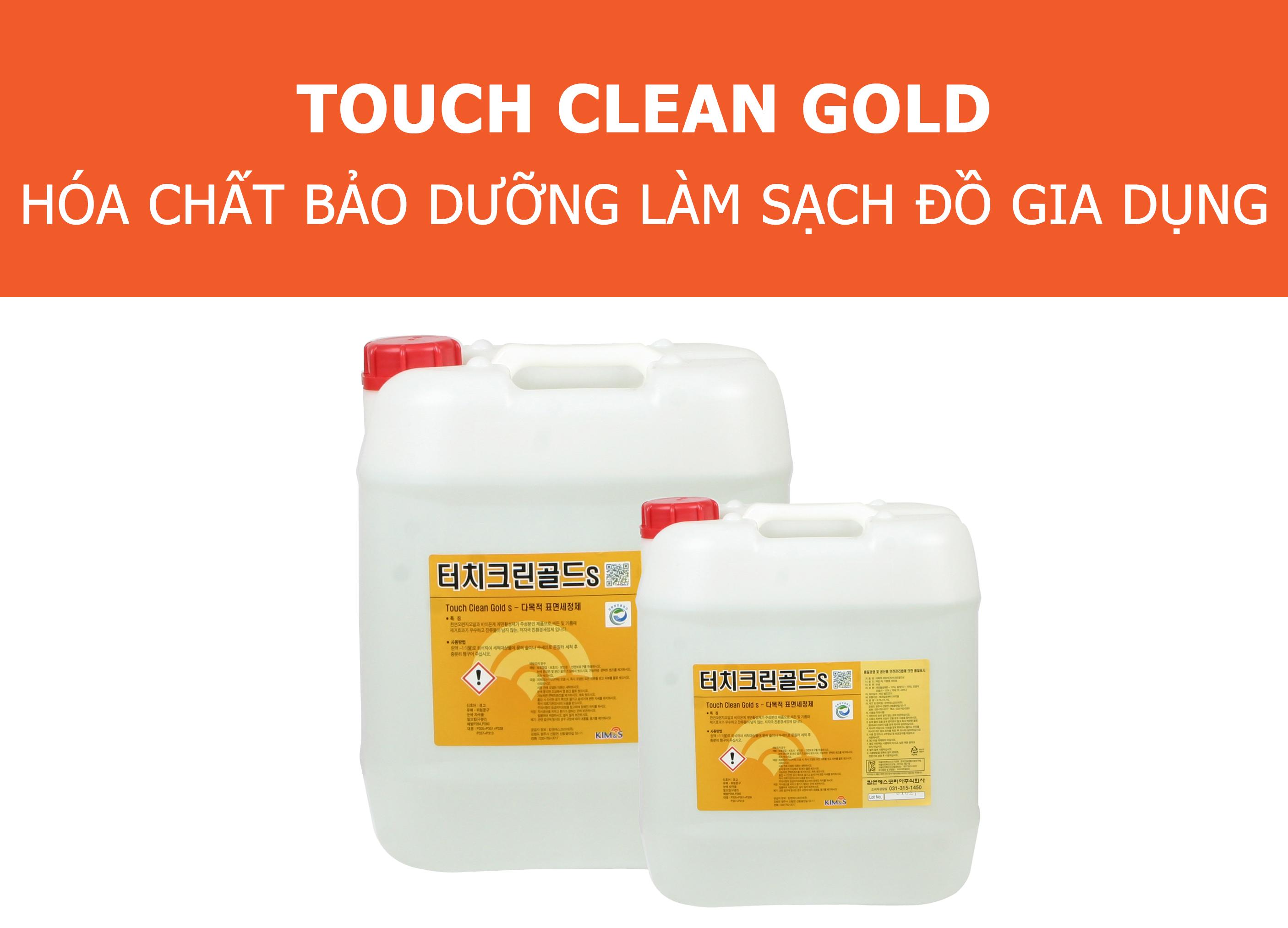 Touch Clean Gold Hóa chất bảo dưỡng làm sạch đồ gia dụng